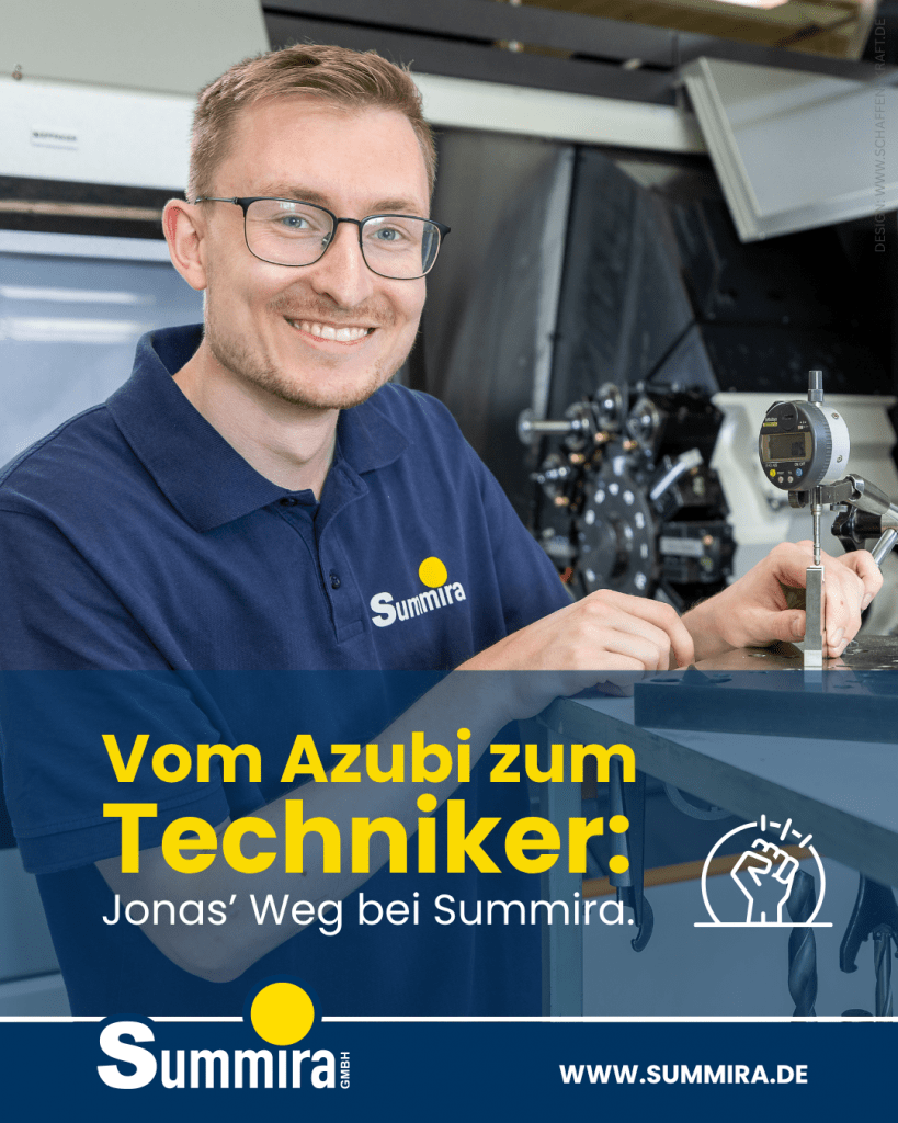 Vom Azubi zum Techniker: Jonas’ Weg bei Summira.